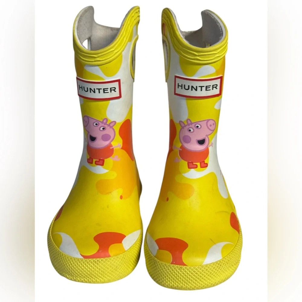 Original Kids First Peppa Pig Grab Handle Rain Boots - Kids SZ 4 Toddler